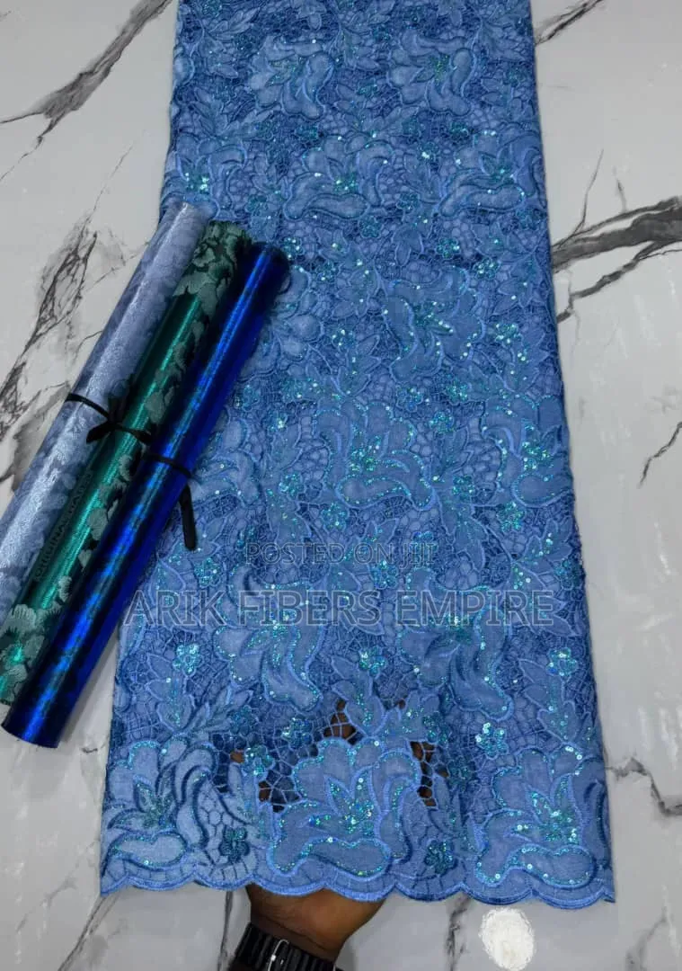 Aso Ebi Velvet Lace Design