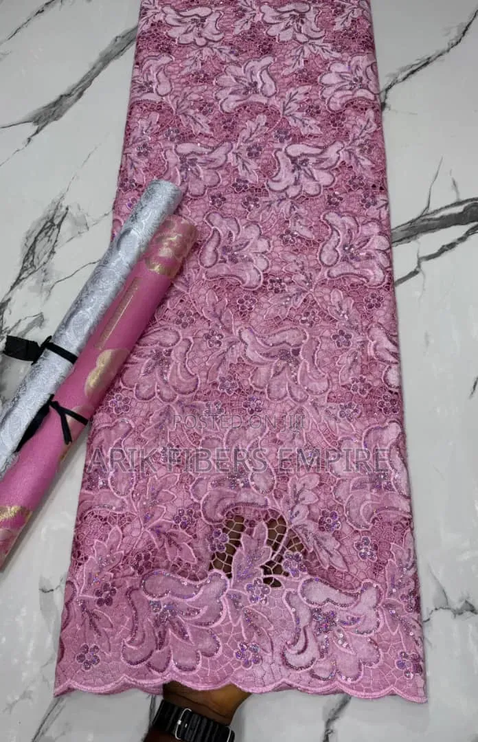 Aso Ebi Velvet Lace Design