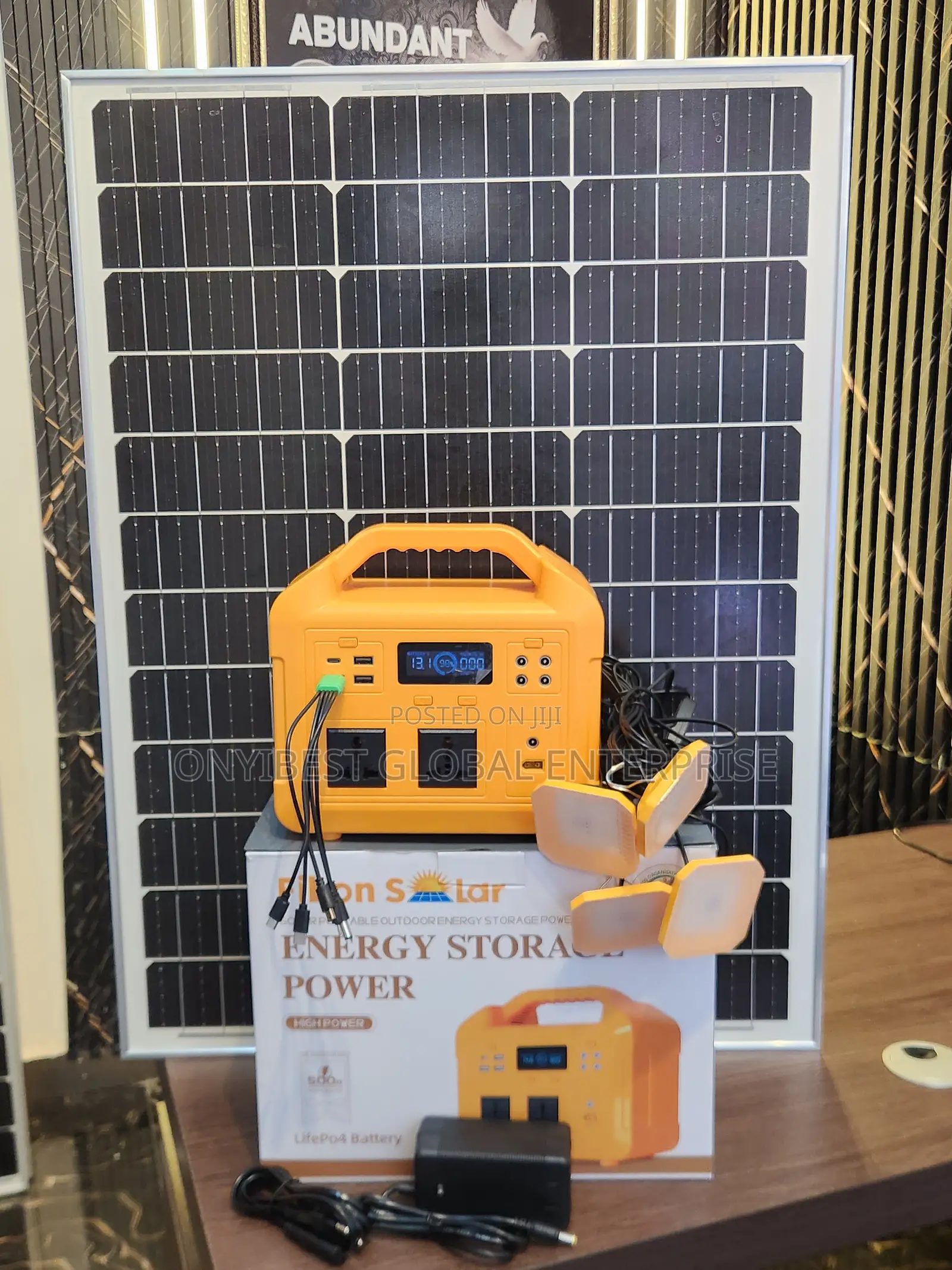 Portable Solar Power Supply for Emergency Backup