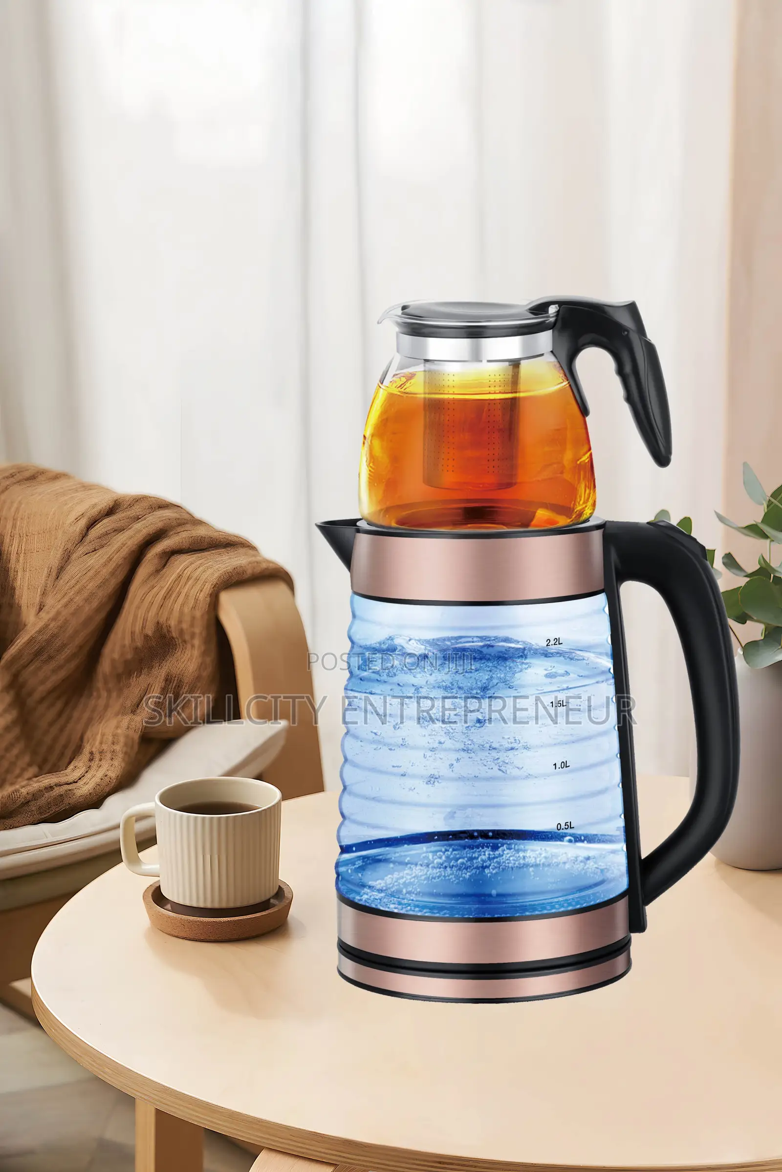 Hoffmans 2-in-1 Electric Kettle