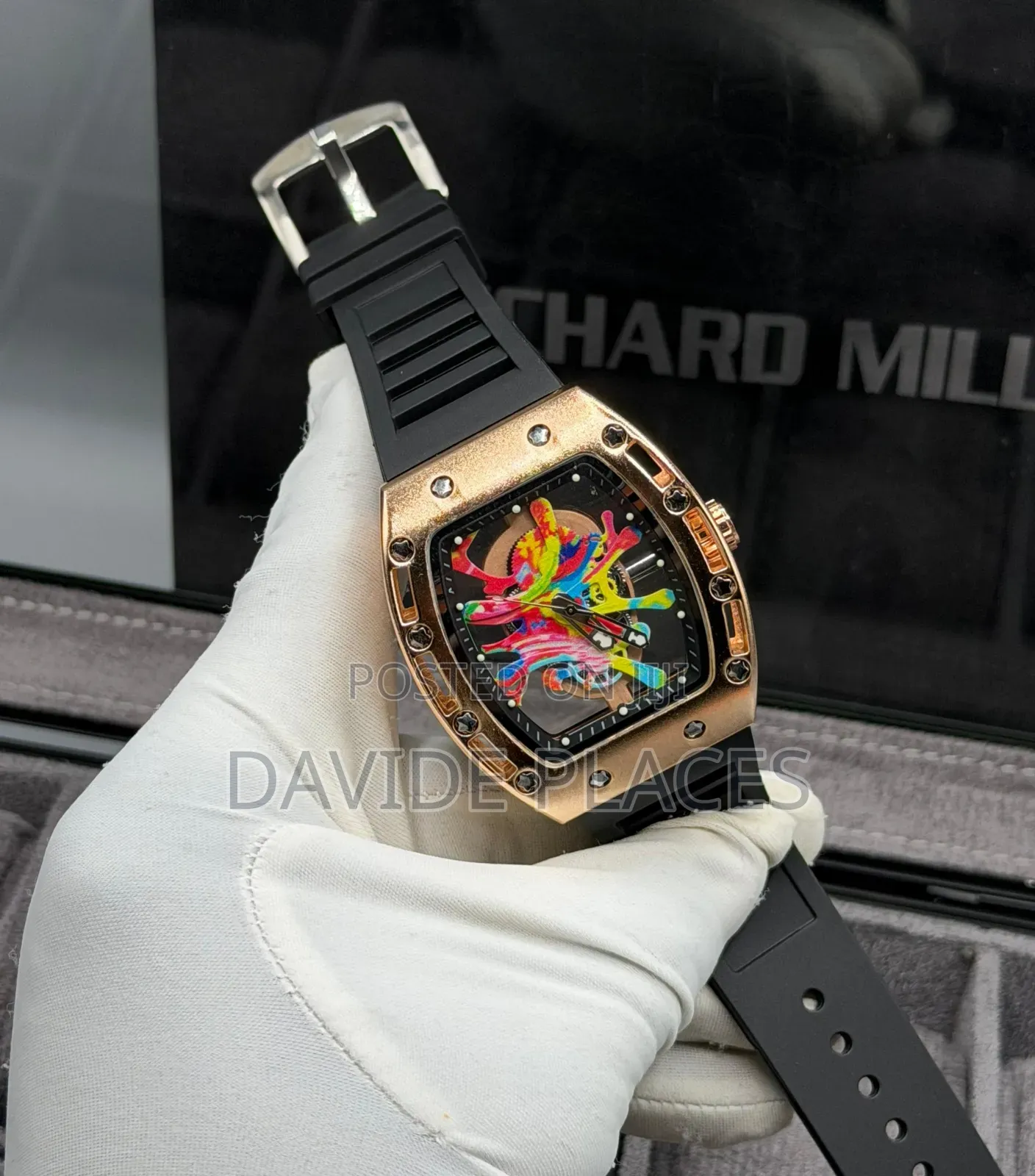 Richard Mille, Design, Stainless Steel Head, Transparent Back, Rub
