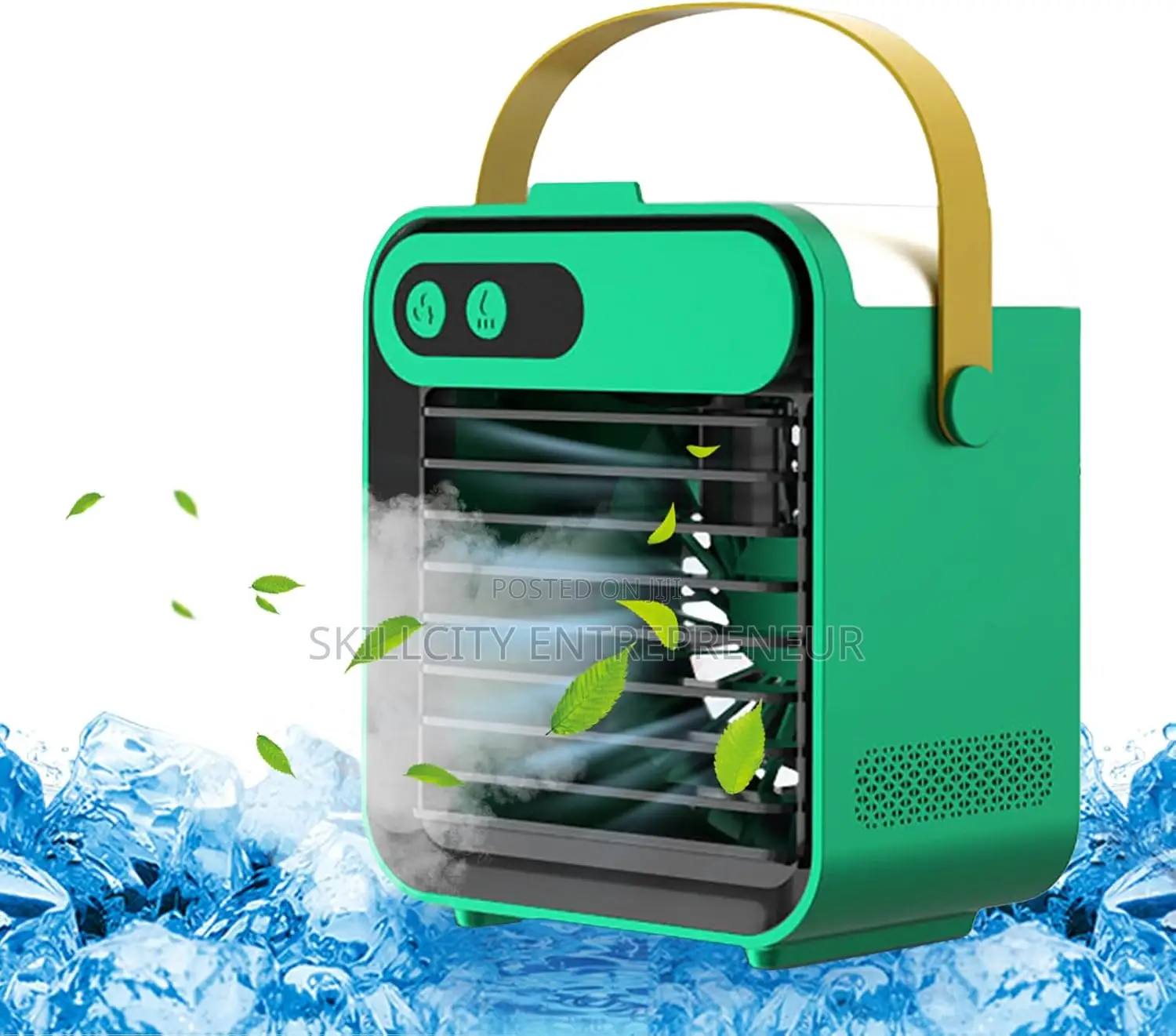 Cool and Refreshing Water Fan With Mirror Phone Holder