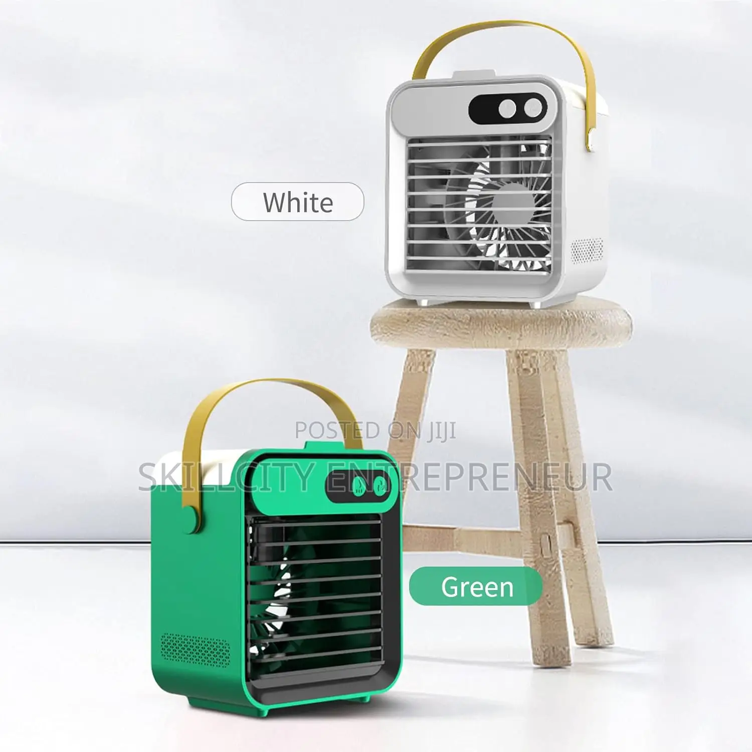 Cool and Refreshing Water Fan With Mirror Phone Holder