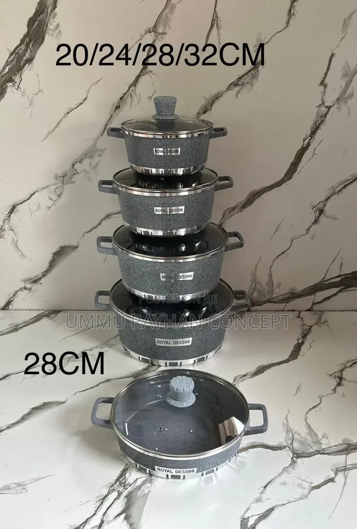 10psc Original Royal Dessini Non-Stick Cookware Set.