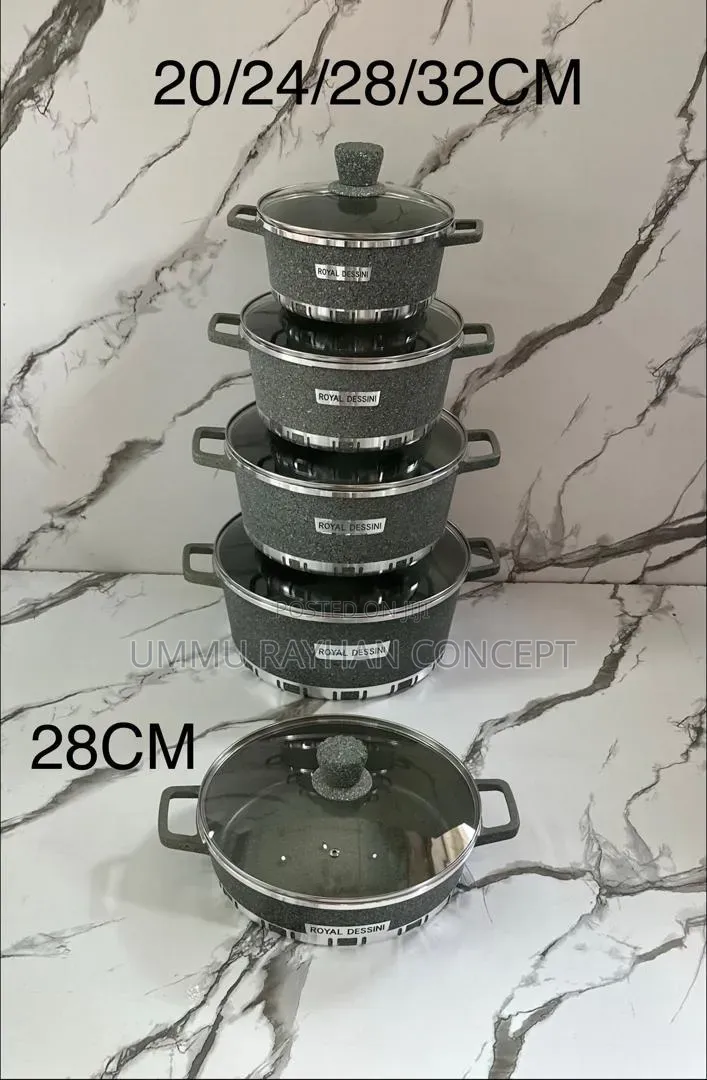 10psc Original Royal Dessini Non-Stick Cookware Set.