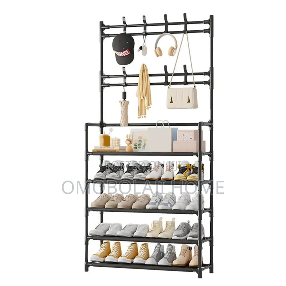Shoe Rack With Bag and Hat Hanger