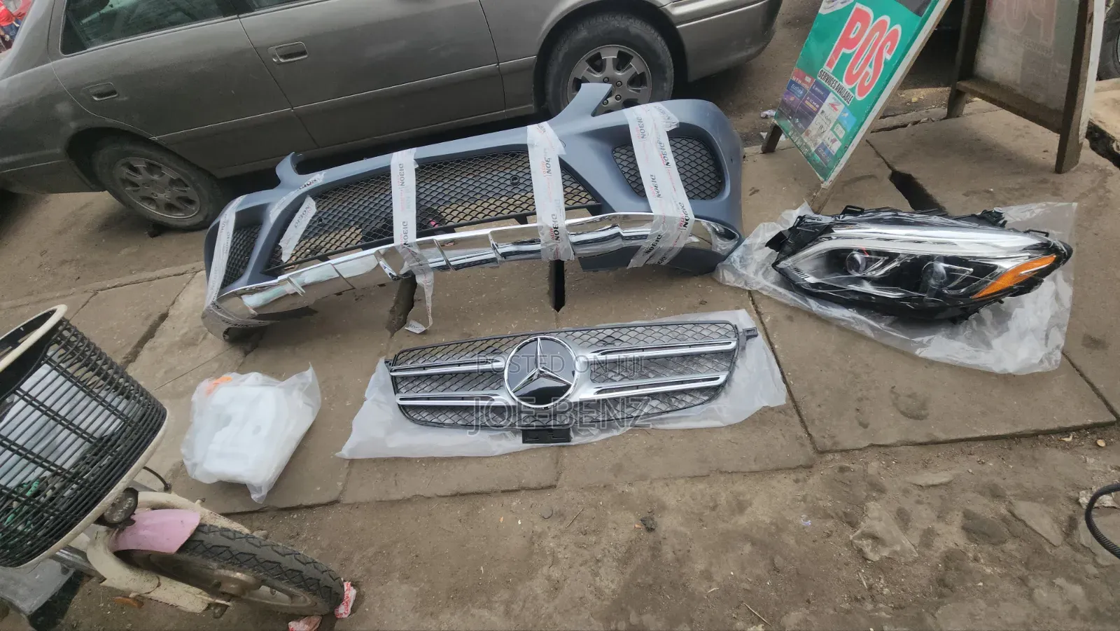 Gle350 2017 Complete Front Bumper With Grill