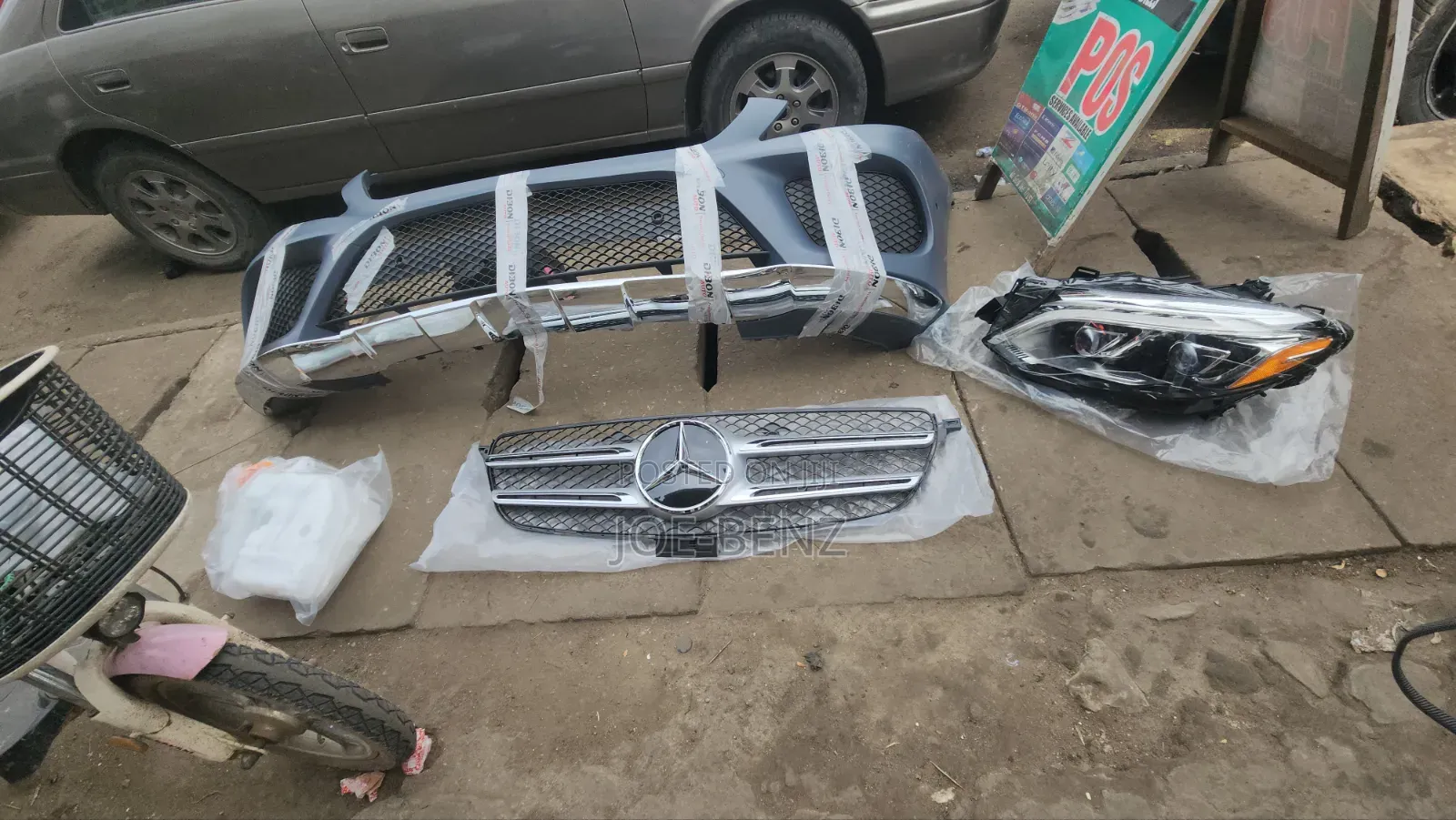 Gle350 2017 Complete Front Bumper With Grill