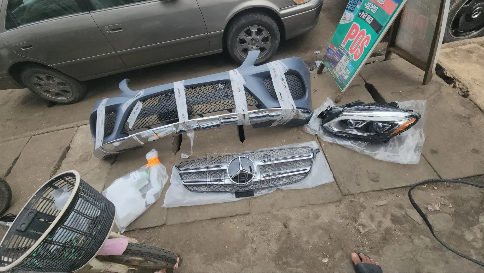 Gle350 2017 Complete Front Bumper With Grill