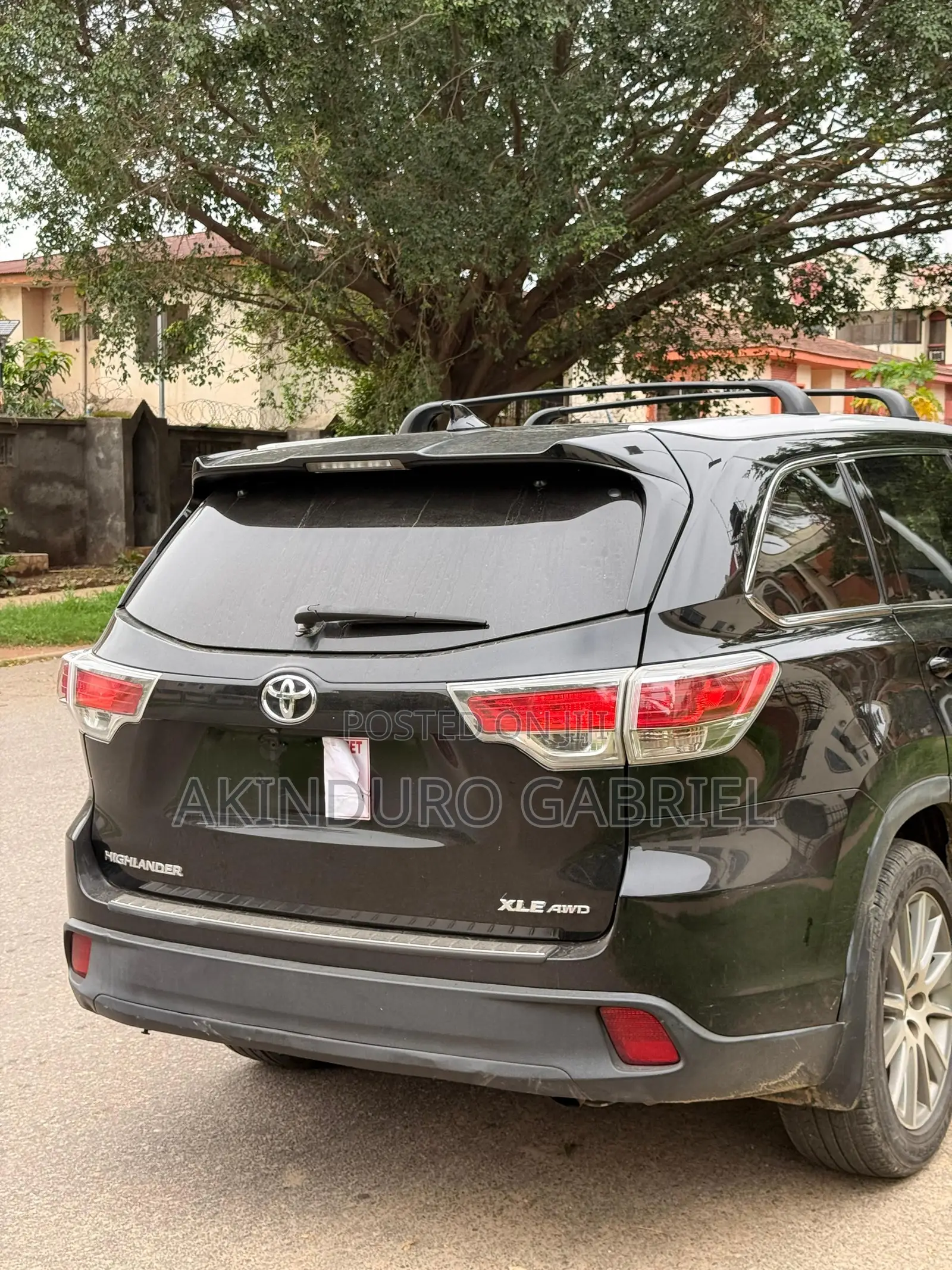 Toyota Highlander XLE 4x4 V6 (3.5L 6cyl 8A) 2017 Black