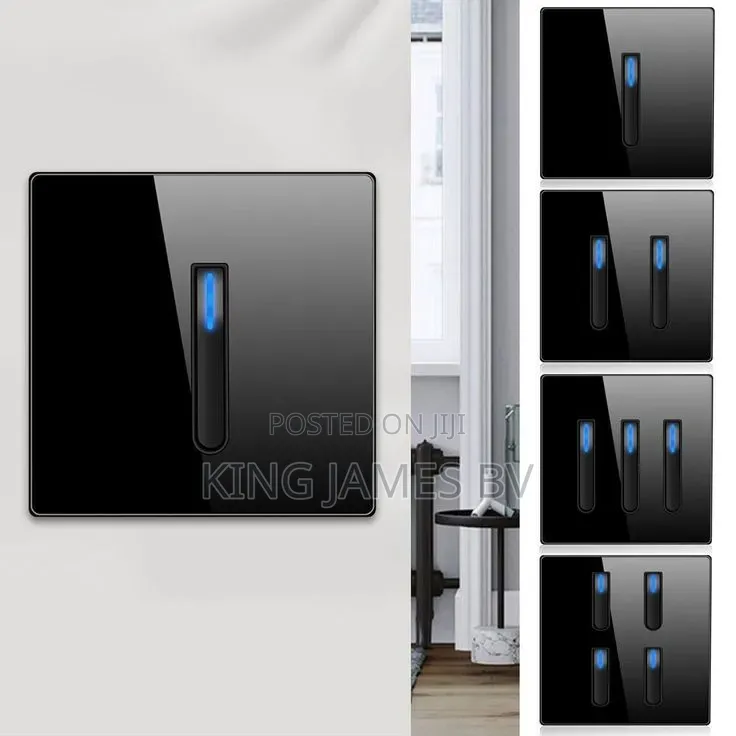 Black Piano Switches Sockets – Elegant Power Solution