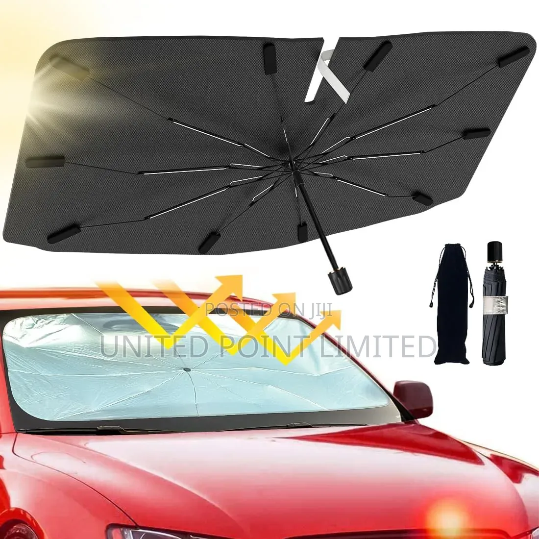 Car Windshield Sun Shade Foldable Car Umbrella