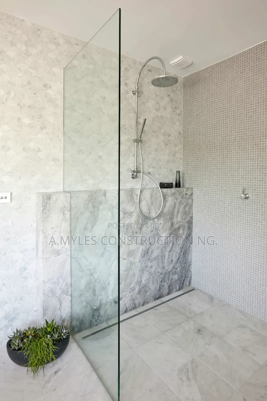Single Shower Glass