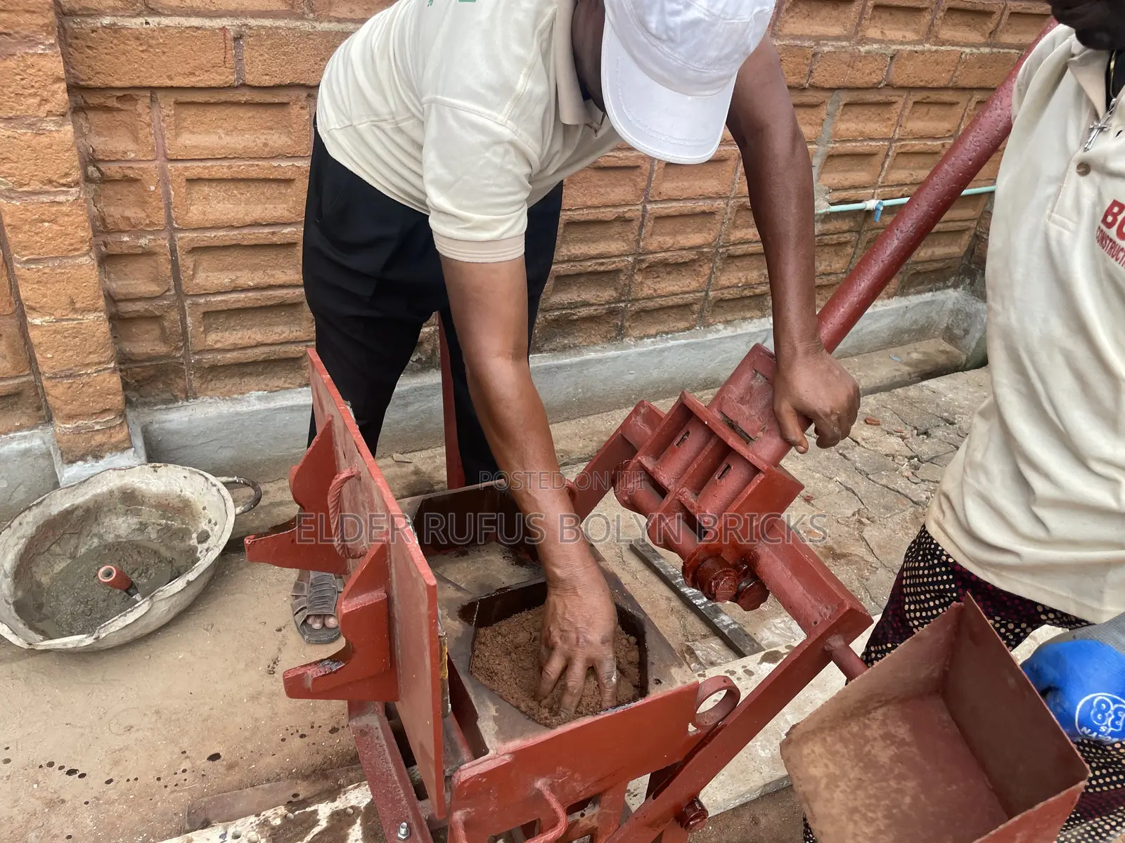Floor Paving Brick Machine -Single Hexagonal Shaped .
