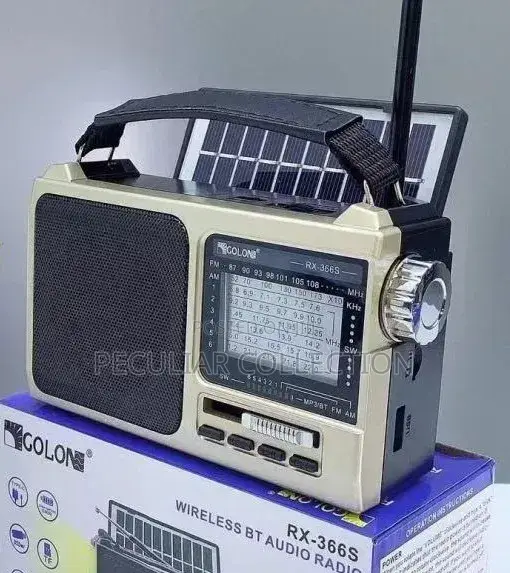 Transistor Radio Powered by Solar: FM Radio, Mp3, Flash Light USB