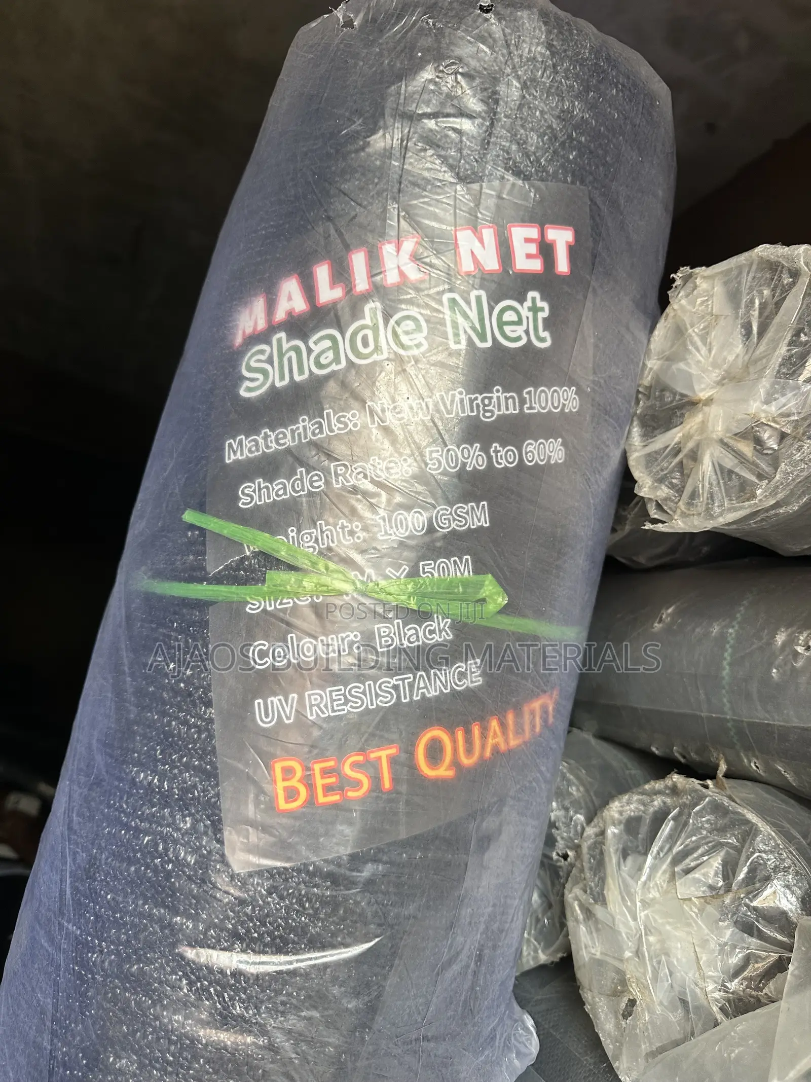 4m by 50m Shade Net 50% to 60% 100gsm