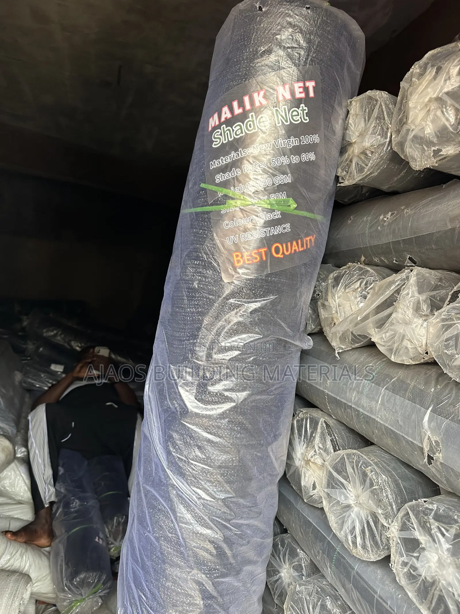 4m by 50m Shade Net 50% to 60% 100gsm