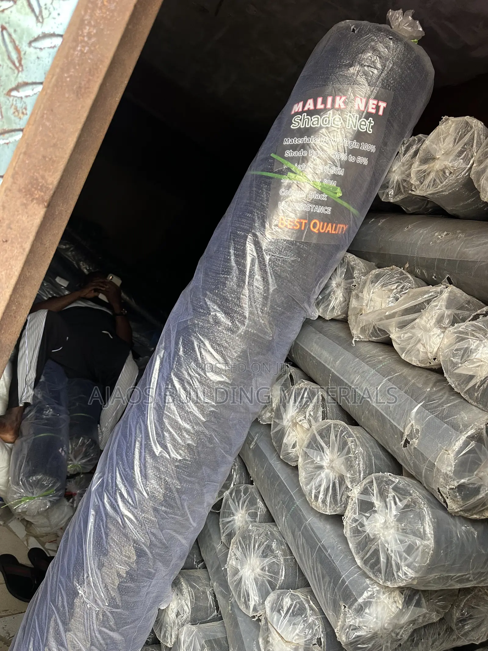 4m by 50m Shade Net 50% to 60% 100gsm