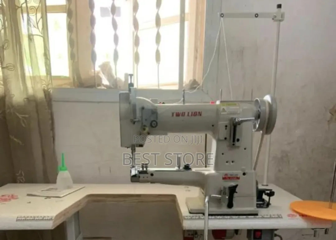 Two Lion Cylinder Bed Leather Sewing Machine Industrial Clutch Motor