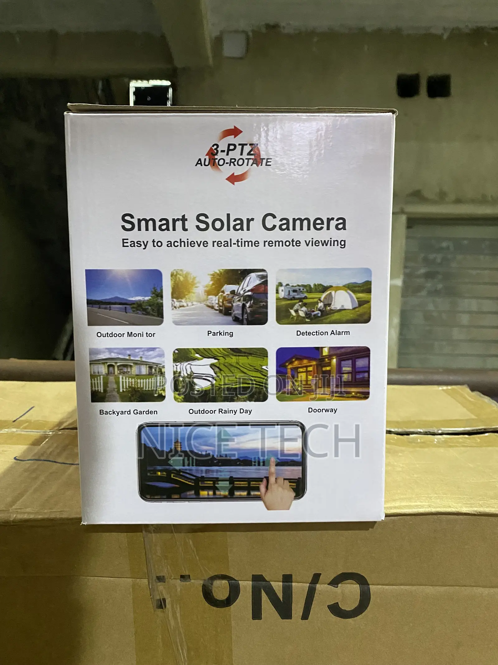 V380 T34 Triple Lens PTZ Solar Camera