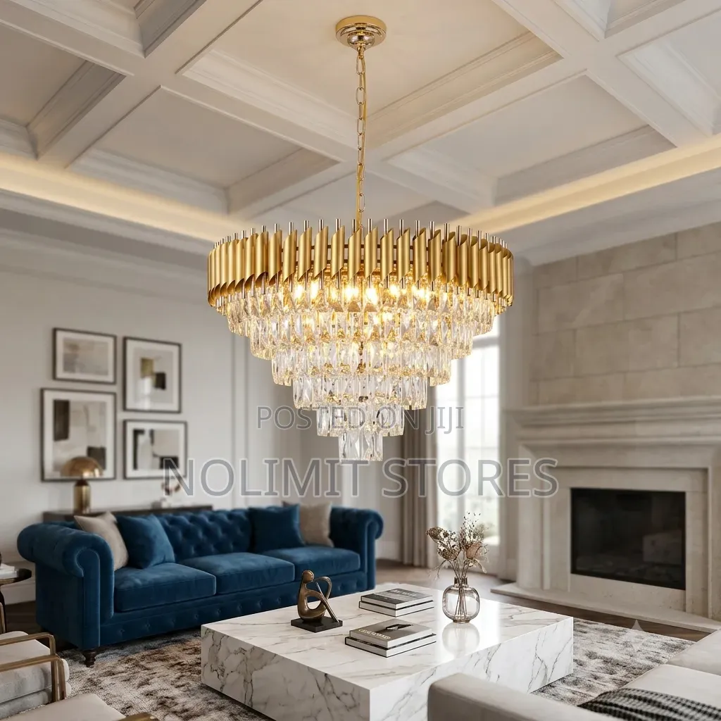 Tapered Tiered Crystal Chandelier 800mm 110v