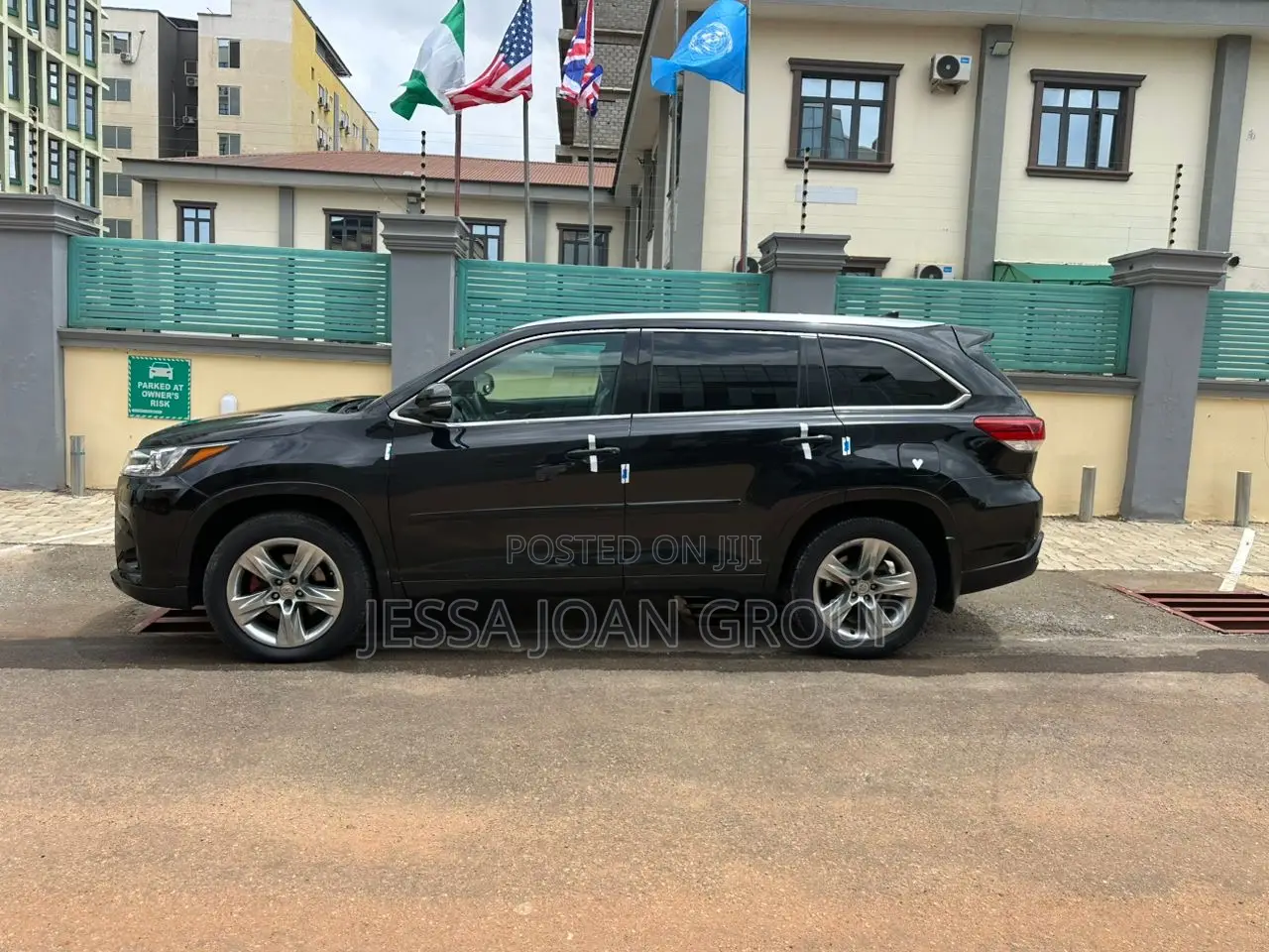Toyota Highlander Limited V6 4x4 (3.5L 6cyl 6A) 2016 Black