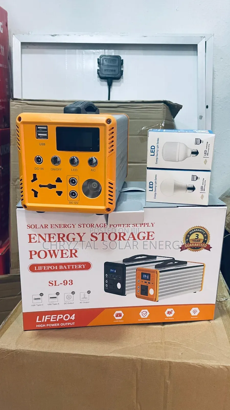 Brand New 300watts Solar Generator,With Free Solar Panel Bulbs
