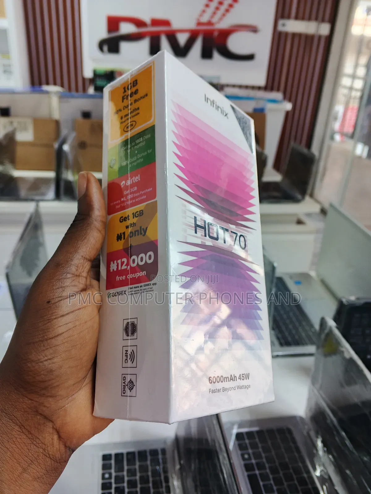 New Infinix Hot 70 128 GB Black