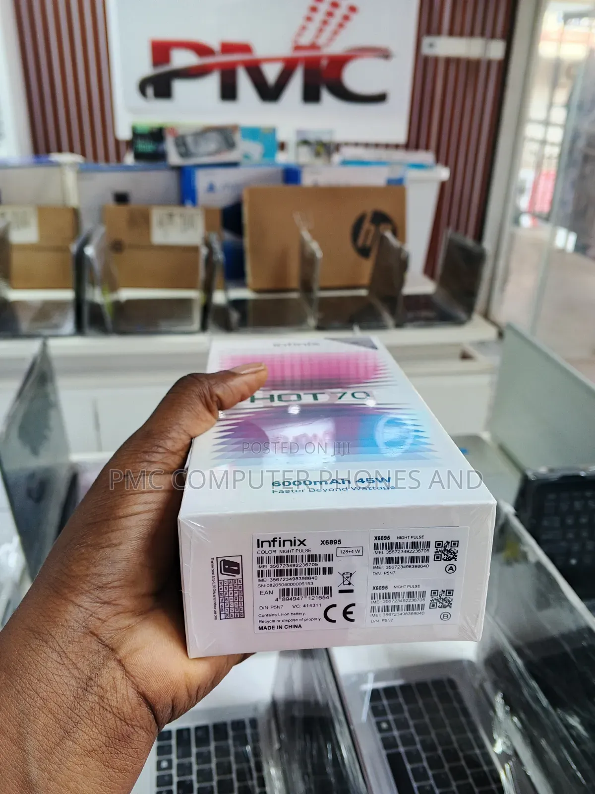 New Infinix Hot 70 128 GB Black