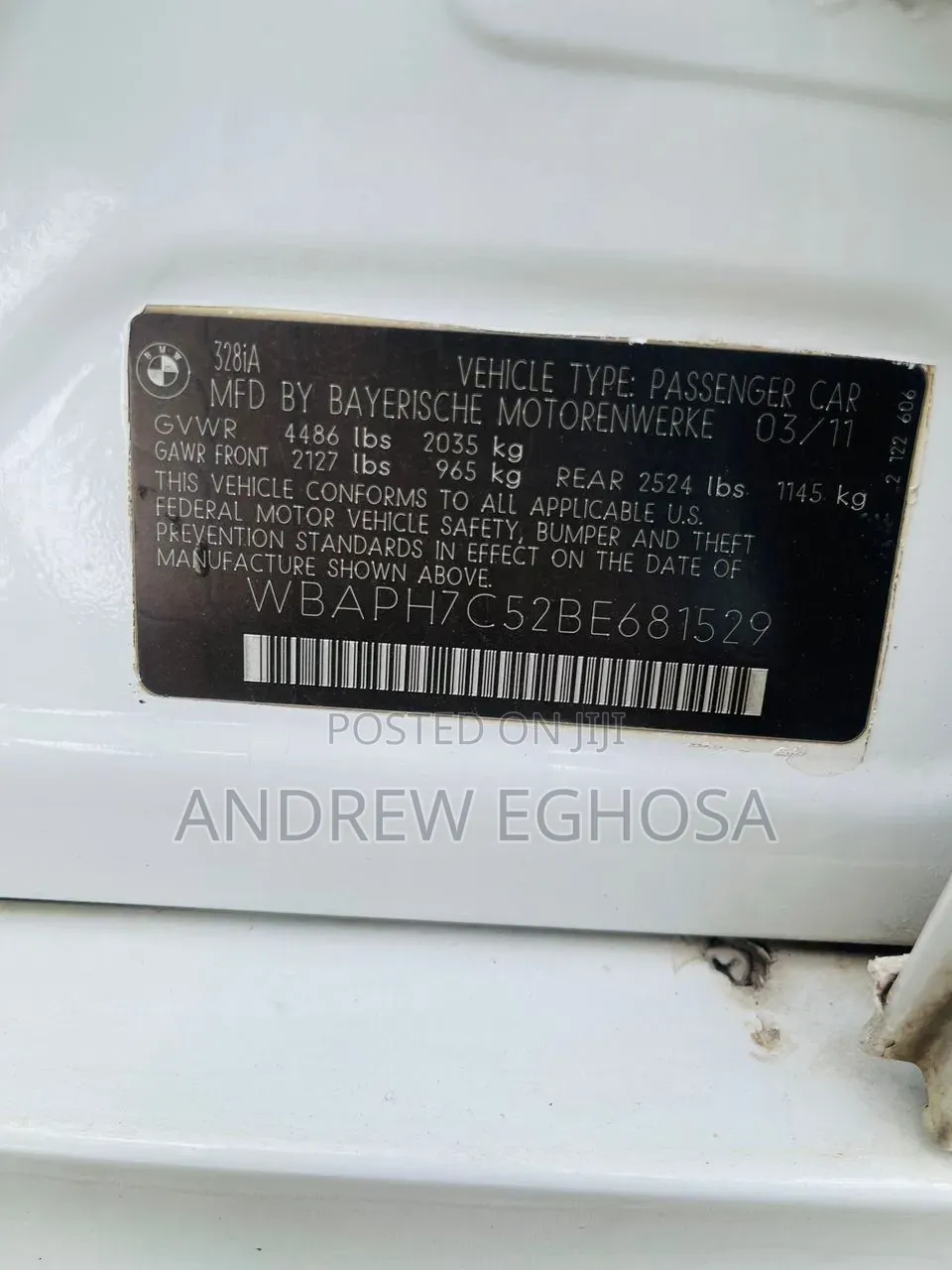 BMW 328i 2013 White