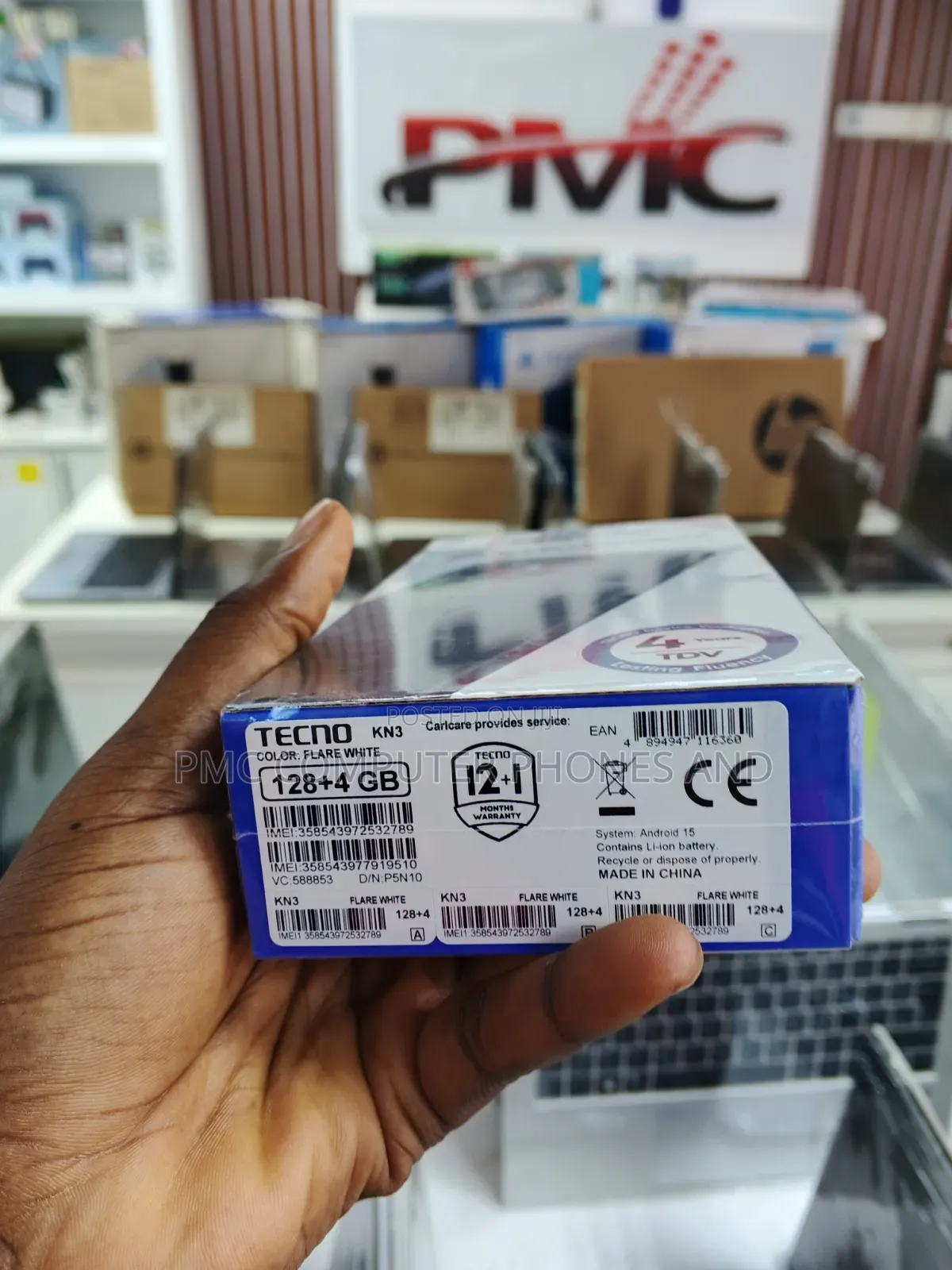 New Tecno Pop 20 128 GB White
