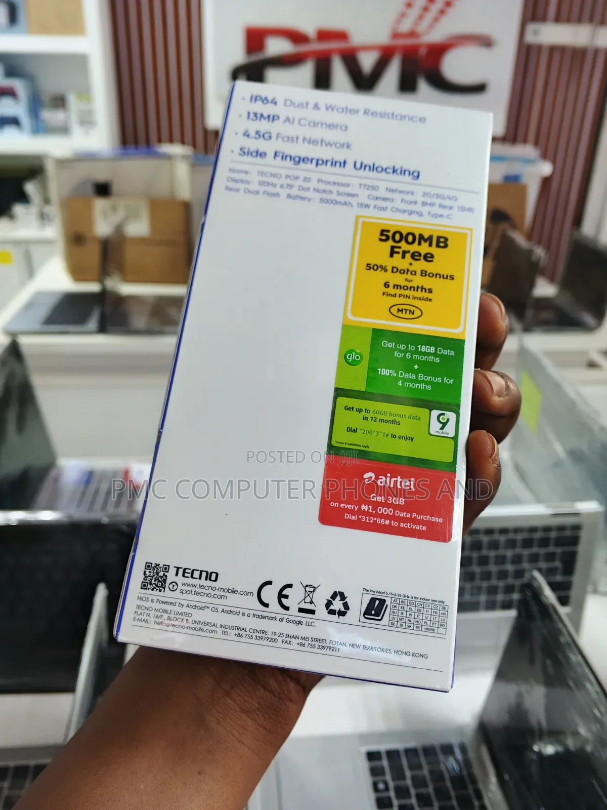 New Tecno Pop 20 128 GB White