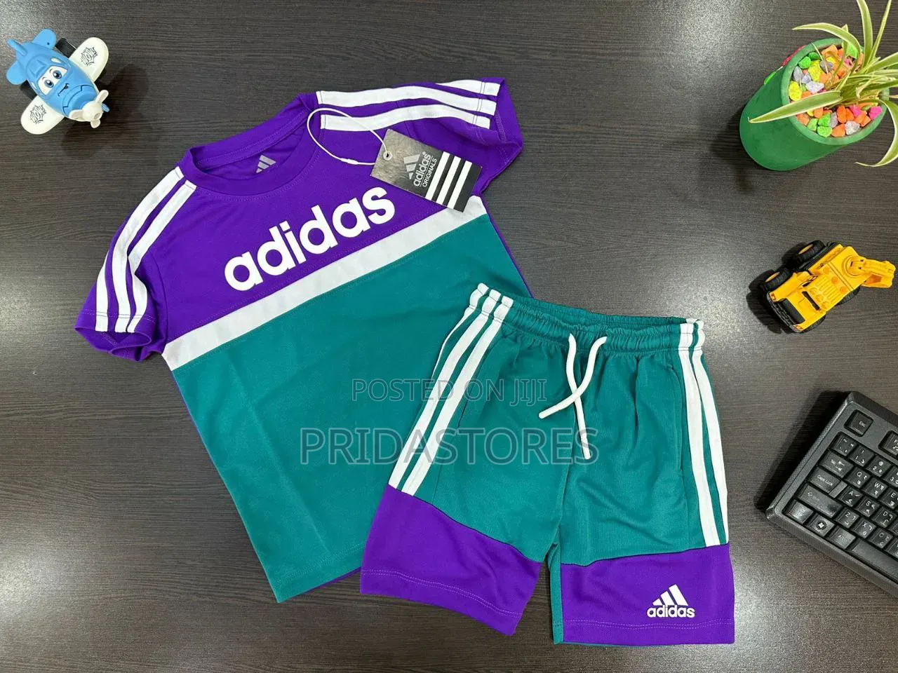 Quality Adidas Brand Jersey Fabric Polo Short