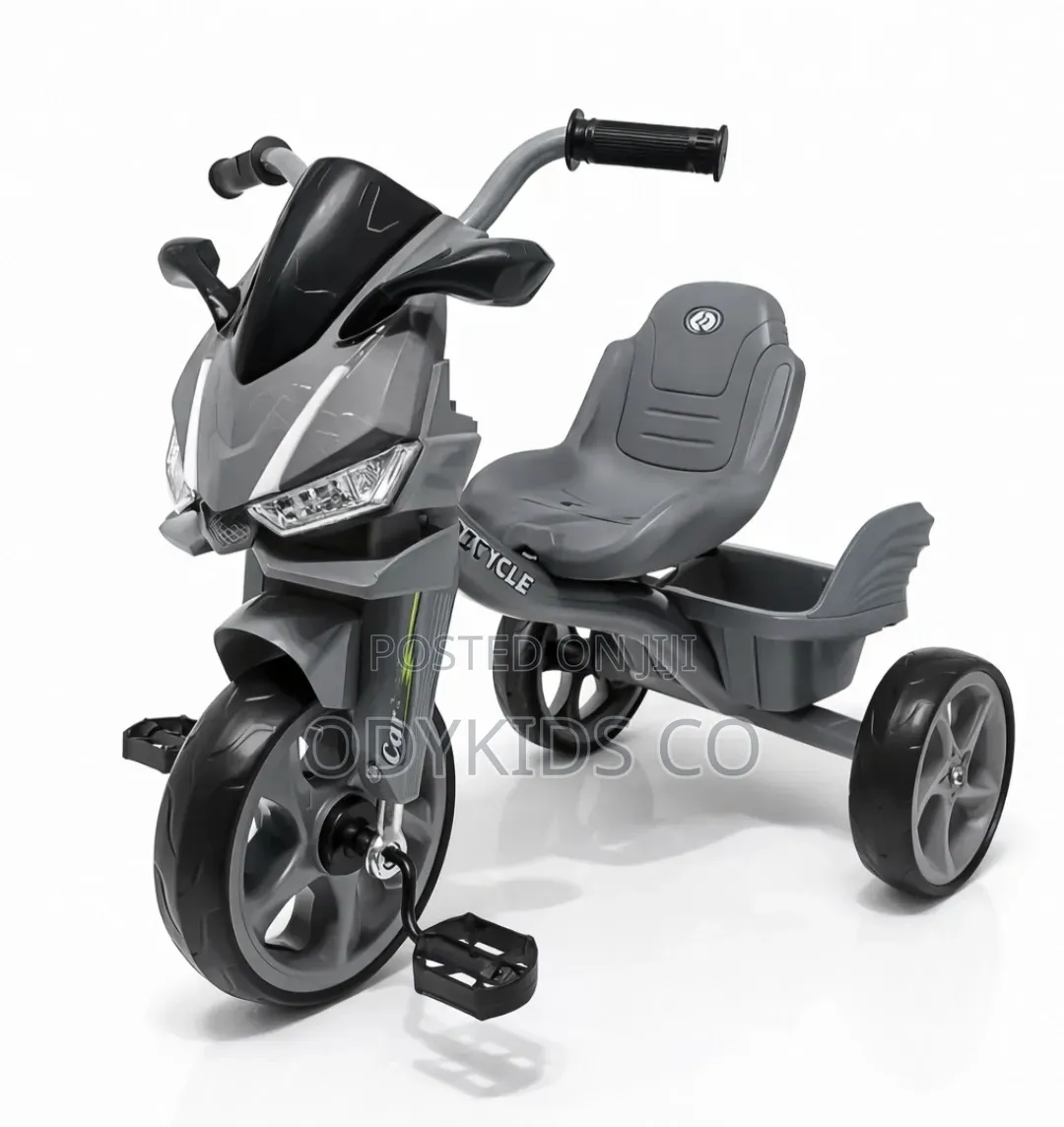 Ride on Trike With Stylized Front Fairing, Led Light and Music
