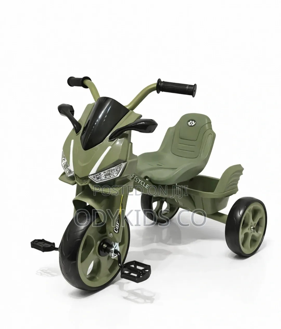 Ride on Trike With Stylized Front Fairing, Led Light and Music