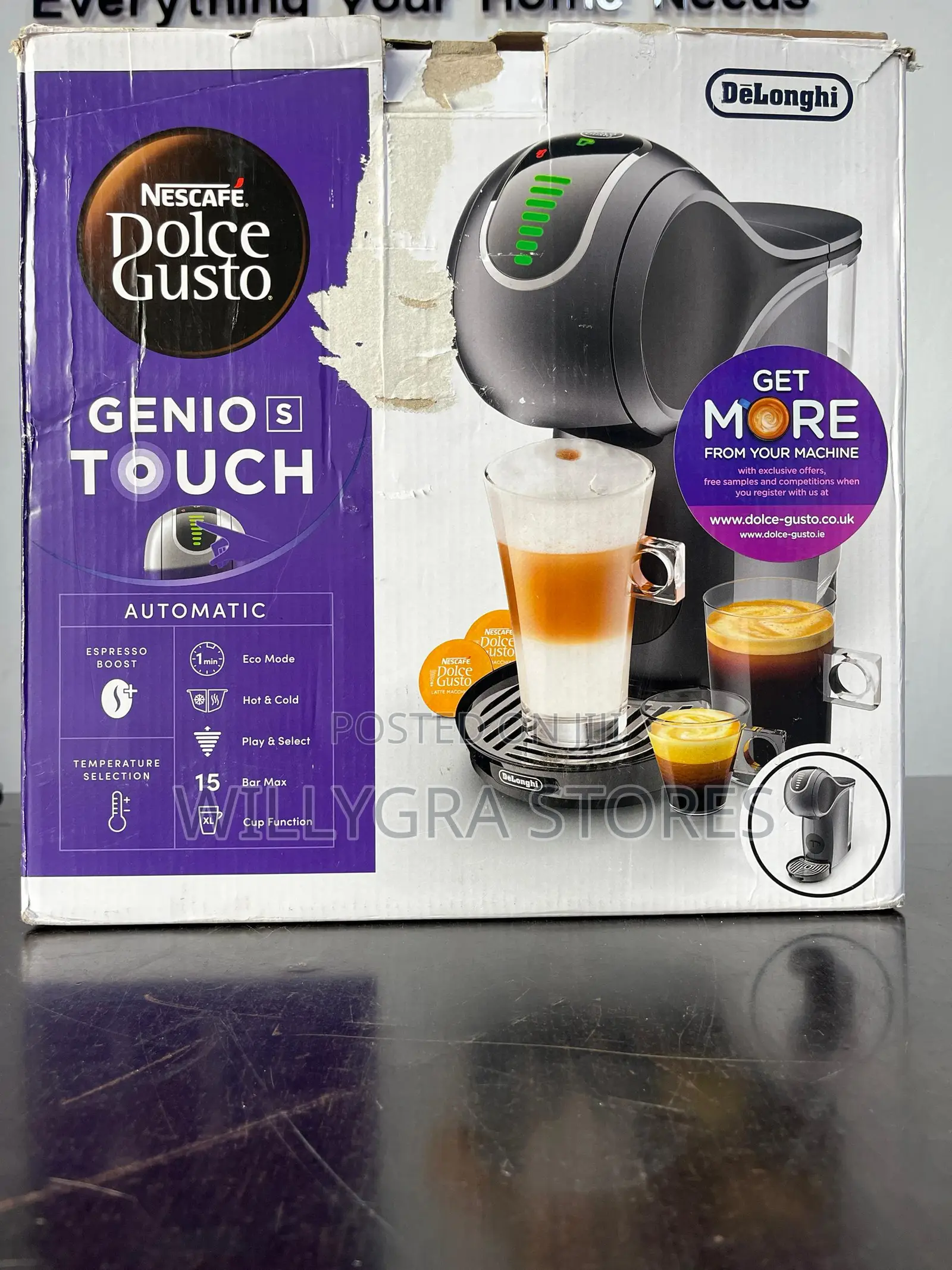 De'longhi Nescafe Dolce Gusto Genio S Touch Capsule Coffee Machine