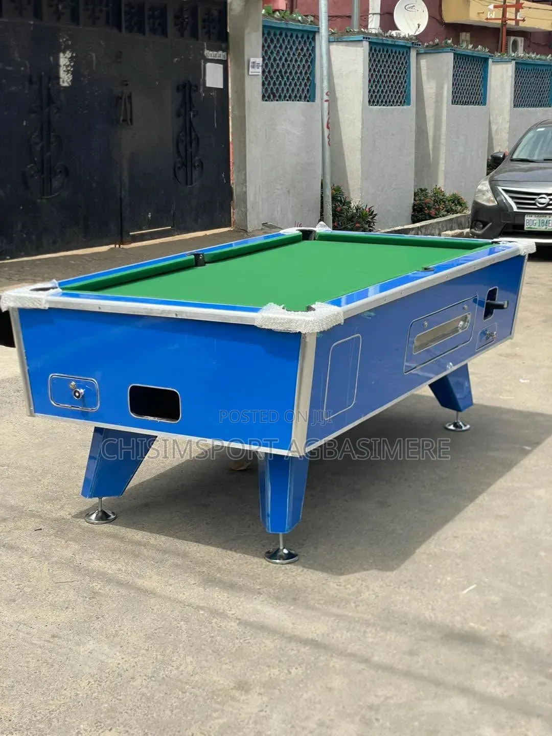 Local Snooker Board With Coin and Marble