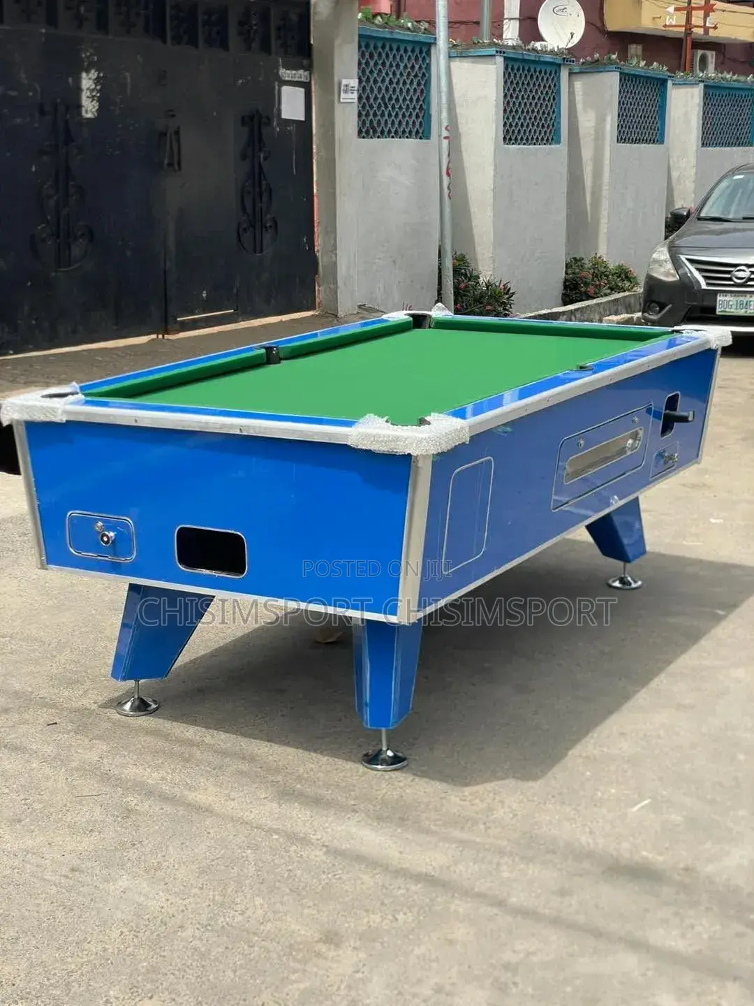 Local Snooker Board With Coin and Marble