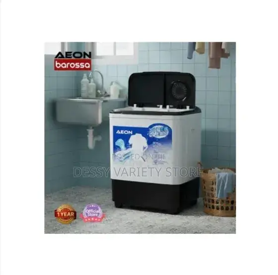 Aeon 5kg Twin Tub Washing Machine (Att05j) + 1 Year Warranty