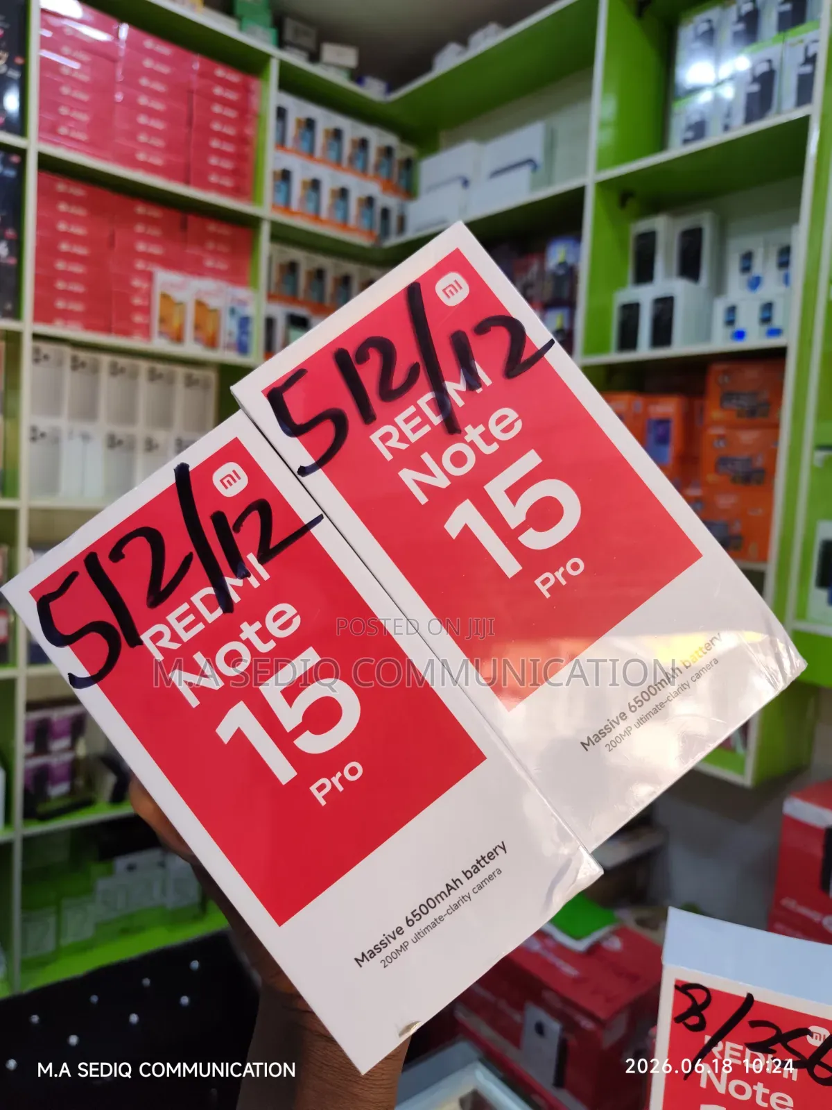 New Xiaomi Redmi Note 15 Pro 512 GB Black