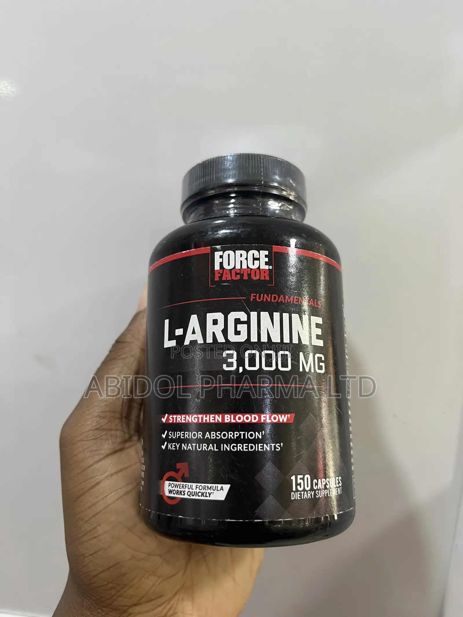 Force Factor L-Arginine 3,000mg- 150capsules