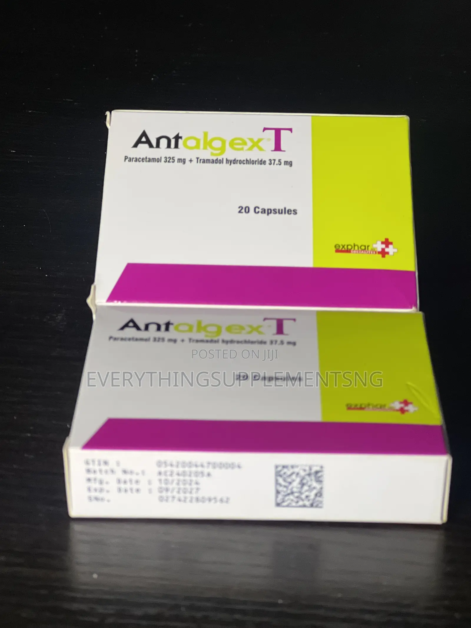 Antalgex T Capsules – Dual-Action Pain Relief (20 Capsules)