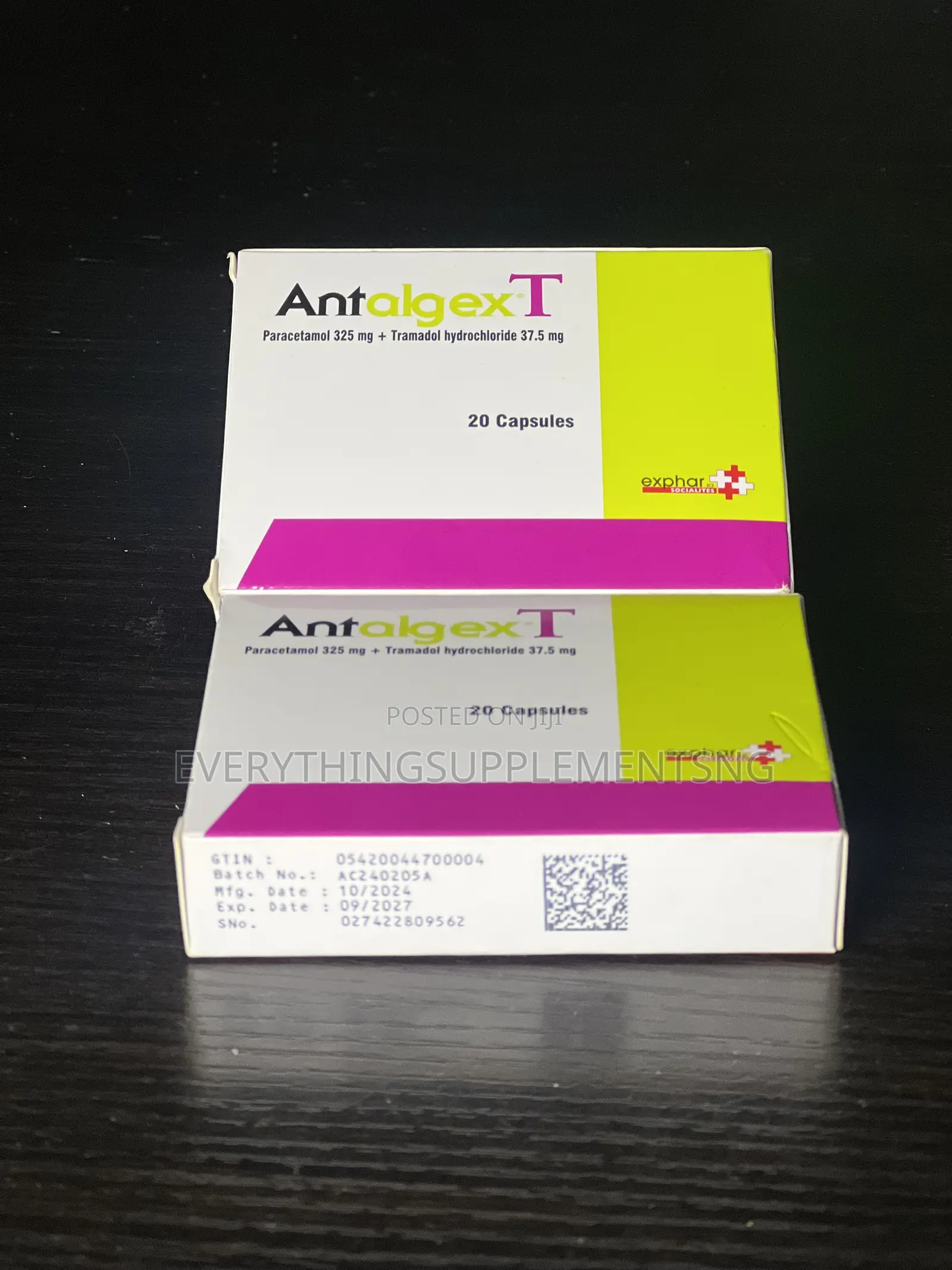 Antalgex T Capsules – Dual-Action Pain Relief (20 Capsules)