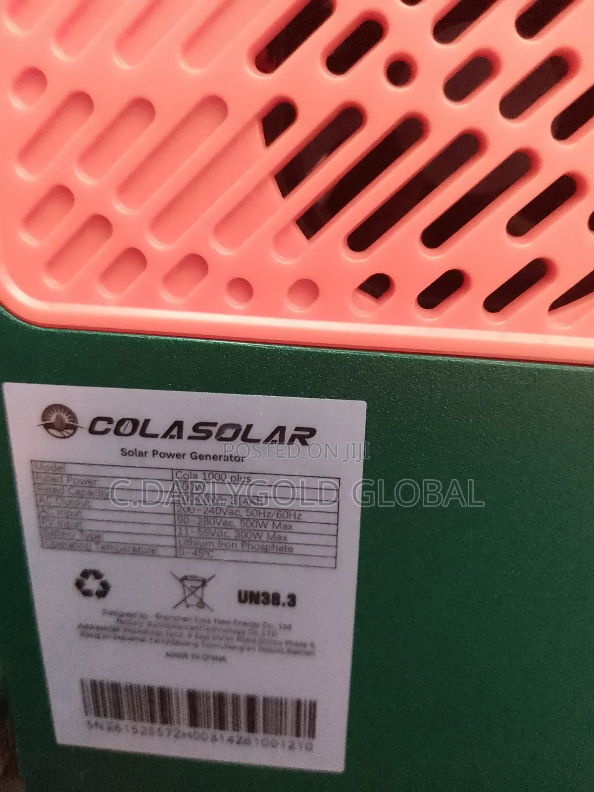 Cola Solar 1000w Plus and 500w Output Inverter