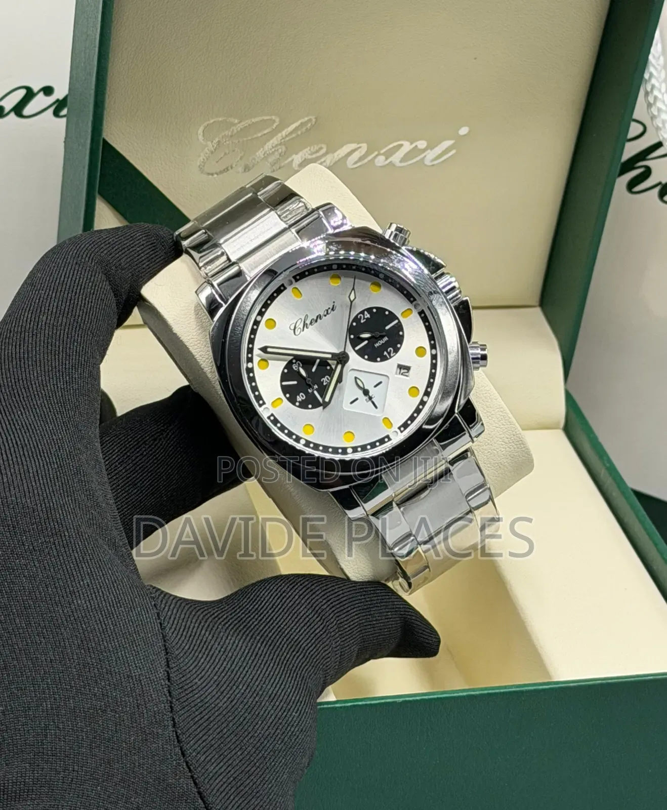 Chenxi Stainless Steel Chain Watch, With Active Chronograph and Date,.