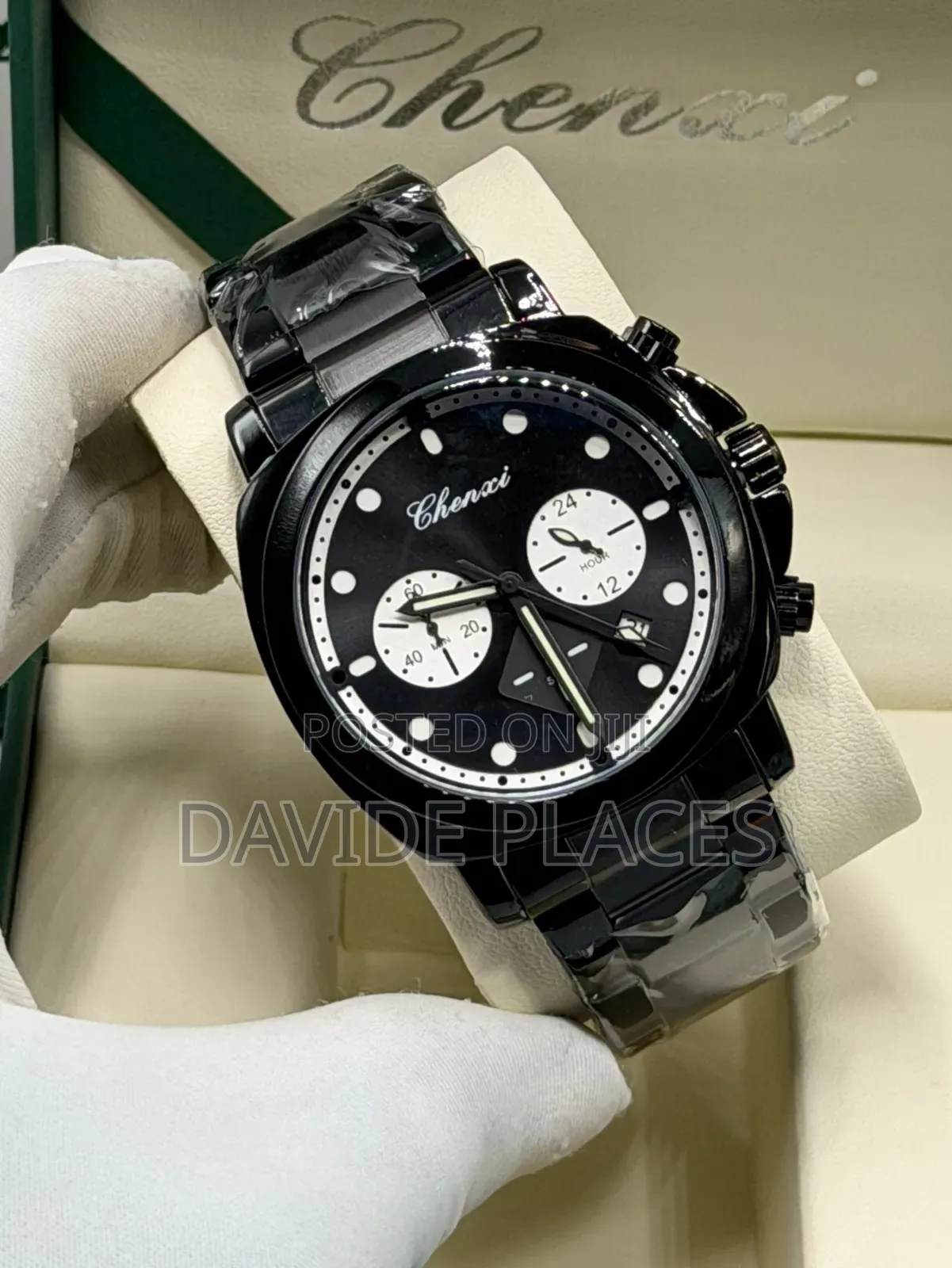 Chenxi Stainless Steel Chain Watch, With Active Chronograph and Date,.