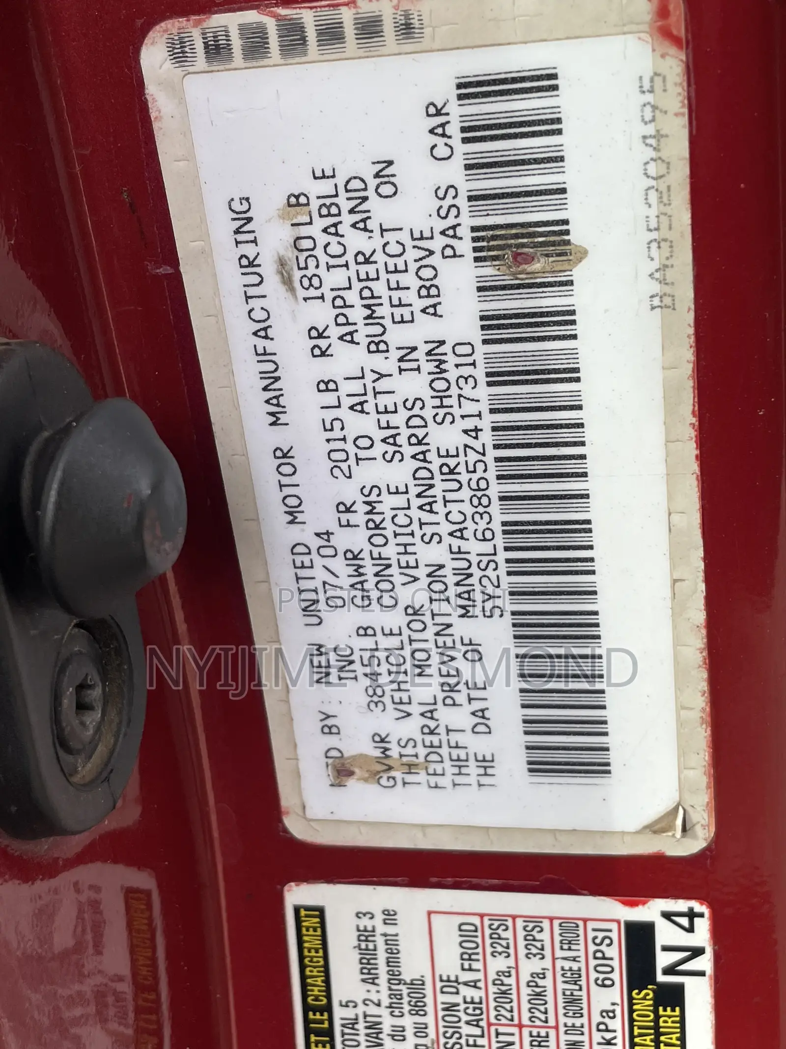 Pontiac Vibe 1.8 AWD 2005 Red