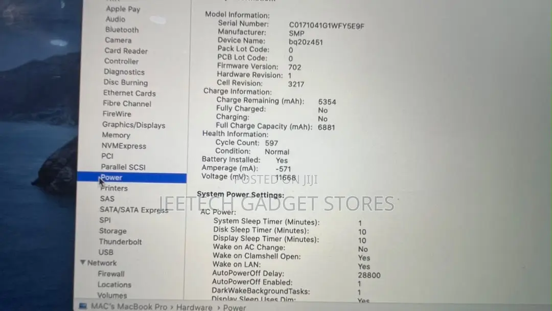 Laptop Apple MacBook Pro 2017 16GB Intel Core i7 SSD 512GB