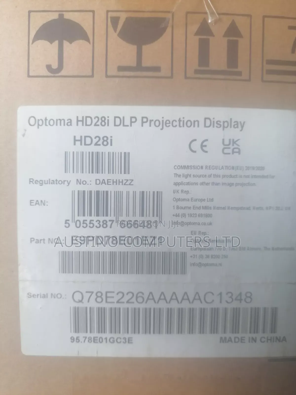 Optoma Hd28i Projector