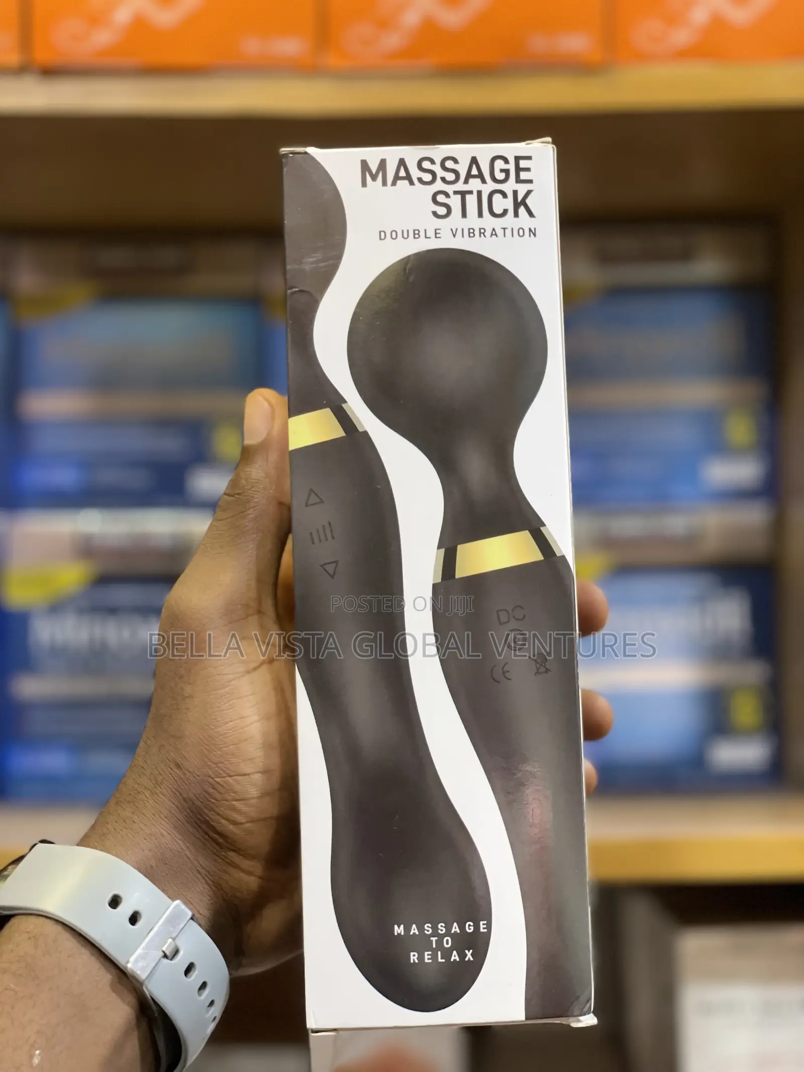 Rechargeable Double Vibration Massage Stick – Powerful Wand Massager